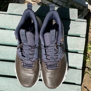 On Running Men's Sneakers - Dark Blue and Dark Brown